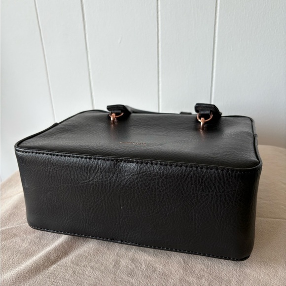 Matt & Nat Taha Satchel Bag Black Rose Gold - Picture 6 of 11